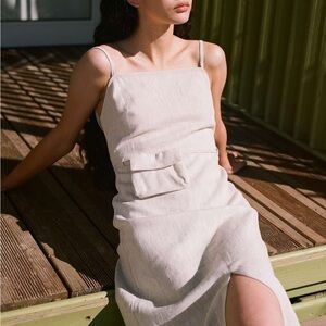 Paloma Wool Museo Dress in Ecru, Size 36